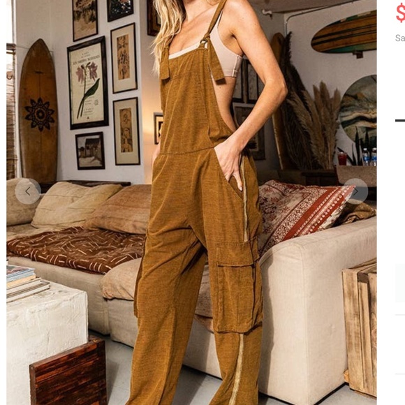 BUCKET LIST “ Jona ” BUCKET LIST Cargo Style Overall One Piece - Picture 1 of 6